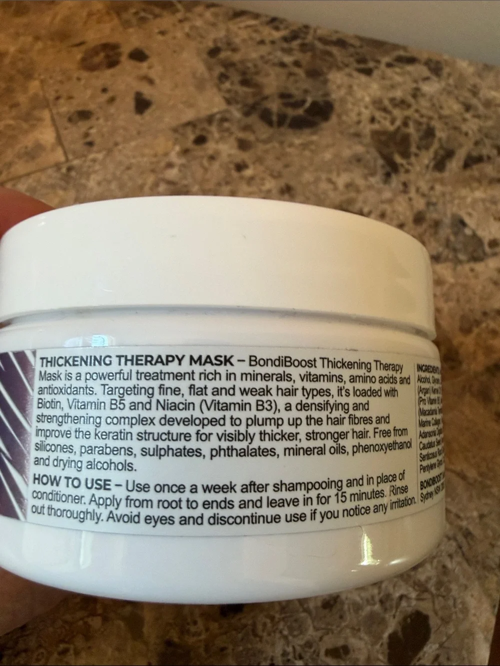 NEW Thickening Therapy Hair Mask - White